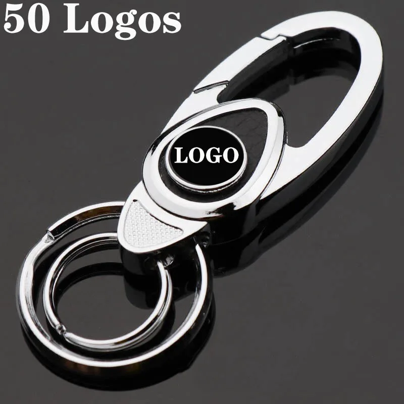 

Car Key Chain For BMW Mercedes Audi Skoda Lexus Infiniti Mazda Hyundai Ford Alloy Keychain Decoration Key Ring Auto Accessories