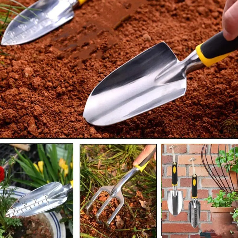 

Garden Tool Hand Trowel Bonsai Shovel Rake, Cultivator, Ergonomic Weeder Lawn Farmland Handle, Tools Transplantation Garden M7O2