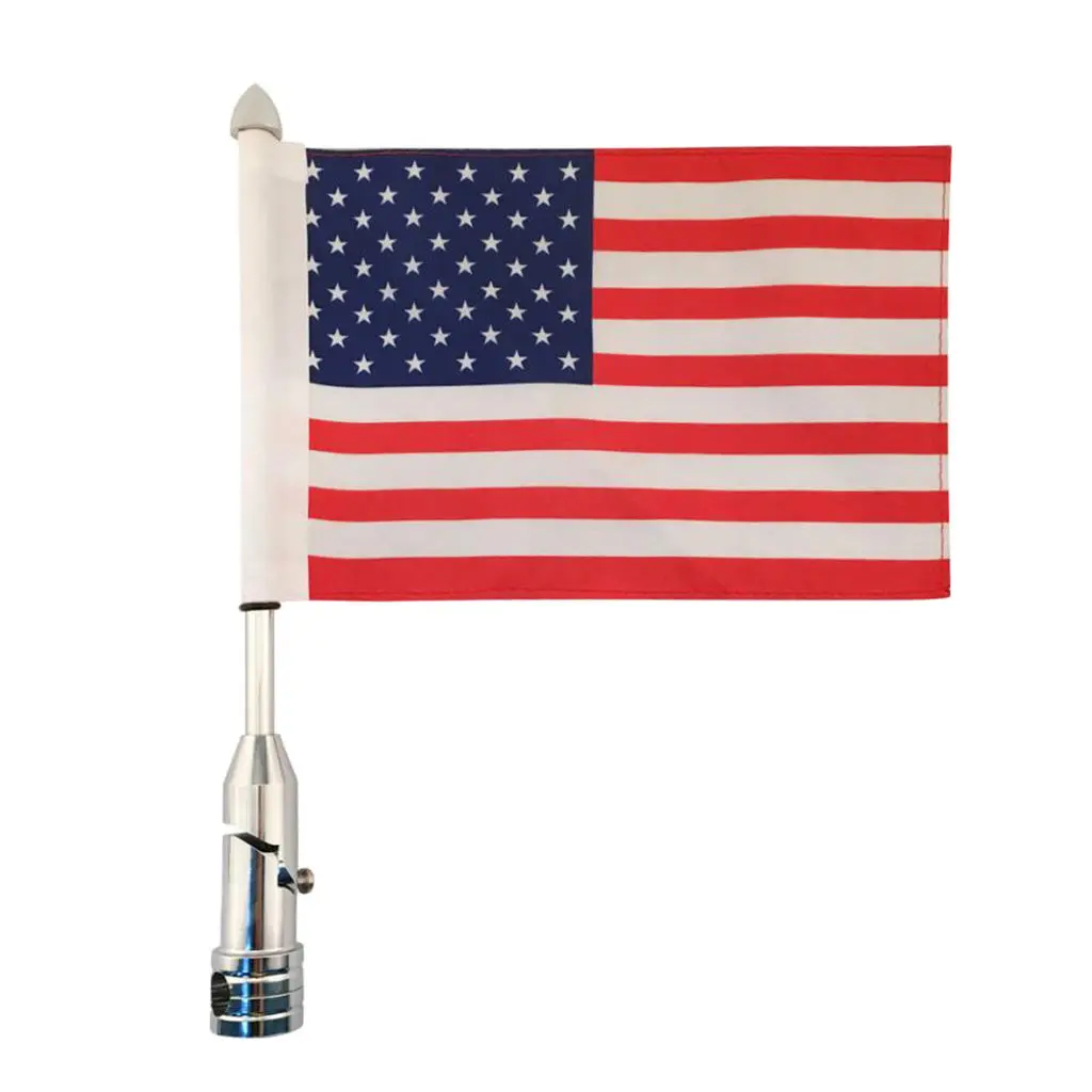 

Набор флагшток США + флаг 6x9, регулируемый для Honda Goldwing CB VTX CBR