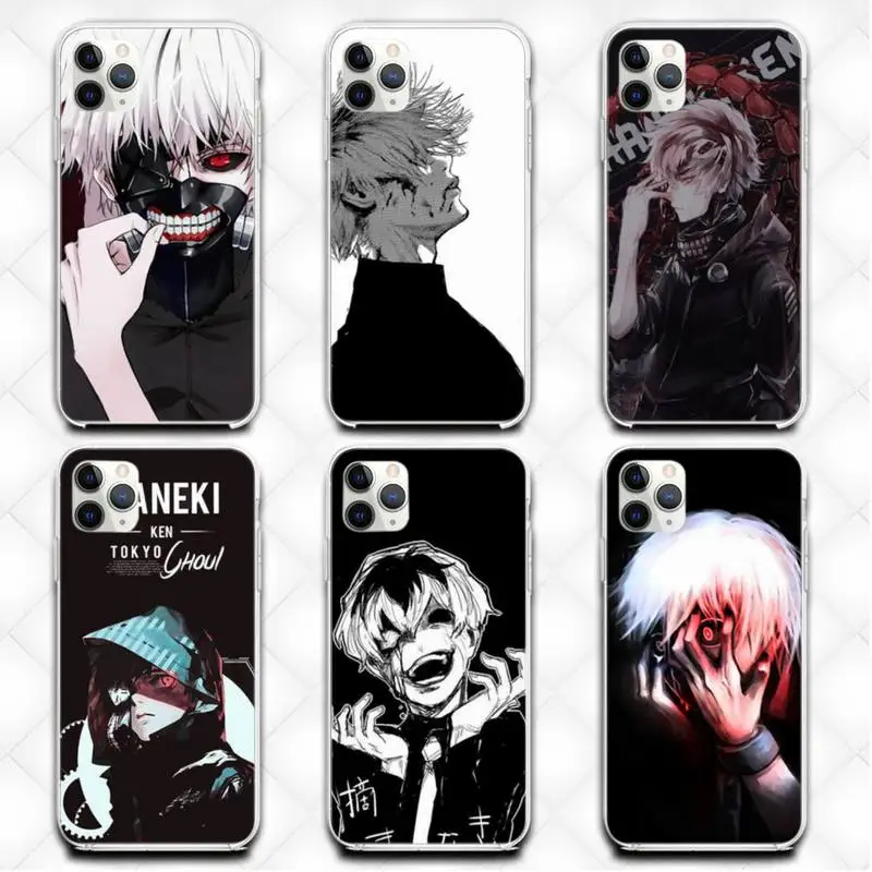 

Tokyo Ghoul Trendy Anime Kaneki Ken Phone Case Transparent Case For Iphone 6 6s 7 8 Plus XR X XS XSmax 11 12 Pro Mini Max