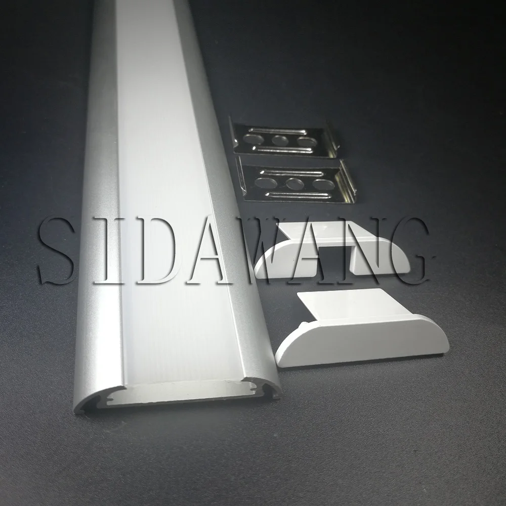 15 шт./лот 2 м каждый светодиодный профиль шкафа для ленты high poer алюминиевый с