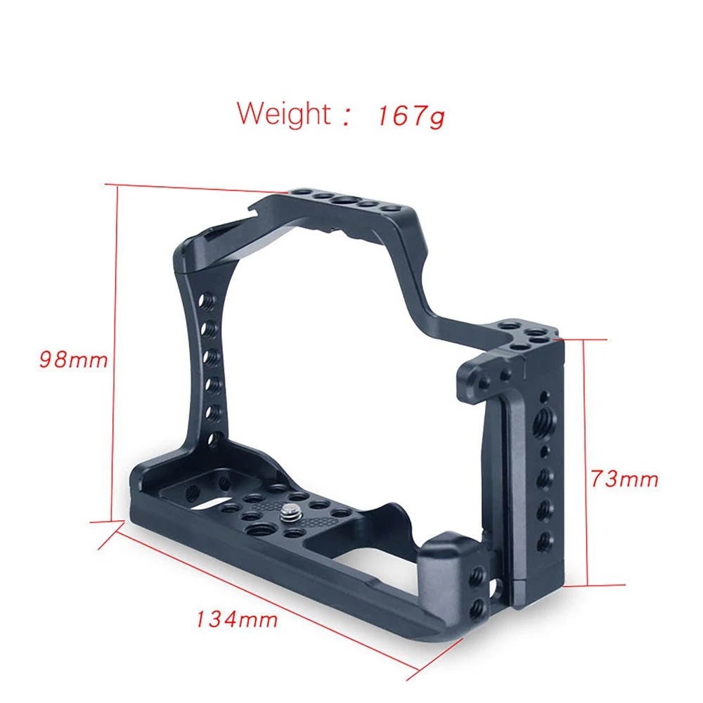 

Cage for Canon EOS M50 M5 With Integrated Cold Shoe Grip Nato Rail Expansion Accessories