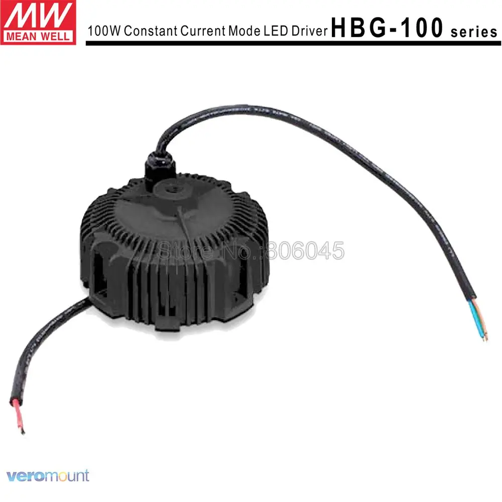 HBG-100-36B Mean Well Dimmable 100W LED Driver Waterproof Power Supply AC Input DC 36V 2.7A Output for CREE CXB3590 LED