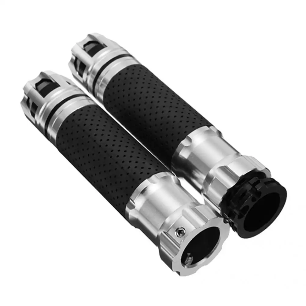 

Wear-resistant 2Pcs Practical Universal Motorcycle 7/8-Inch Handle Grip Waterproof Handlebar Grip Portable for Vehicle