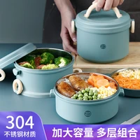 304 stainless steel insulated lunch boxes office workers students large capacity multi storey food grade lunch boxes