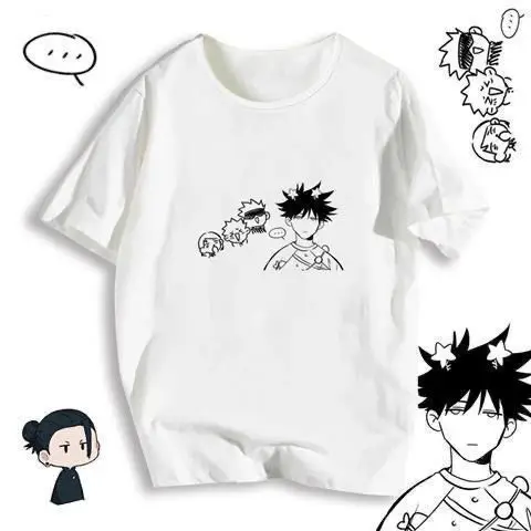 

Jujutsu Kaisen Gojo Satoru manga print cartoon men's and women's fashion T-shirt harajuku