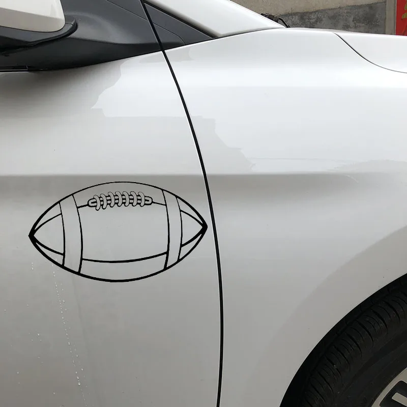 YJZT 17X9 4 см регби мяч индивидуальный Декор автомобиля Наклейка аксессуары C25-0393