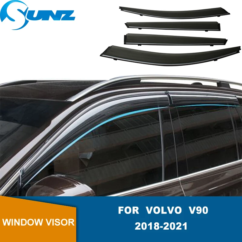 

Side Window Deflector For Volvo V90 2018 2019 2020 2021 Window Visor Weathershield Sun Rain Deflector Guard SUNZ