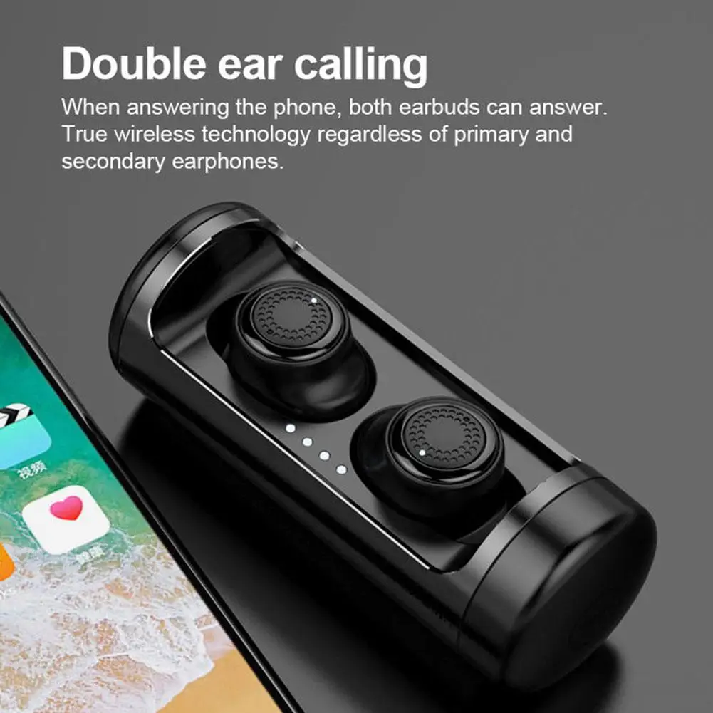 OVEVO спортивные водонепроницаемые TWS Bluetooth 5,0 наушники-вкладыши шумоподавление музыкальный наушник с зарядным устройством удобно носить
