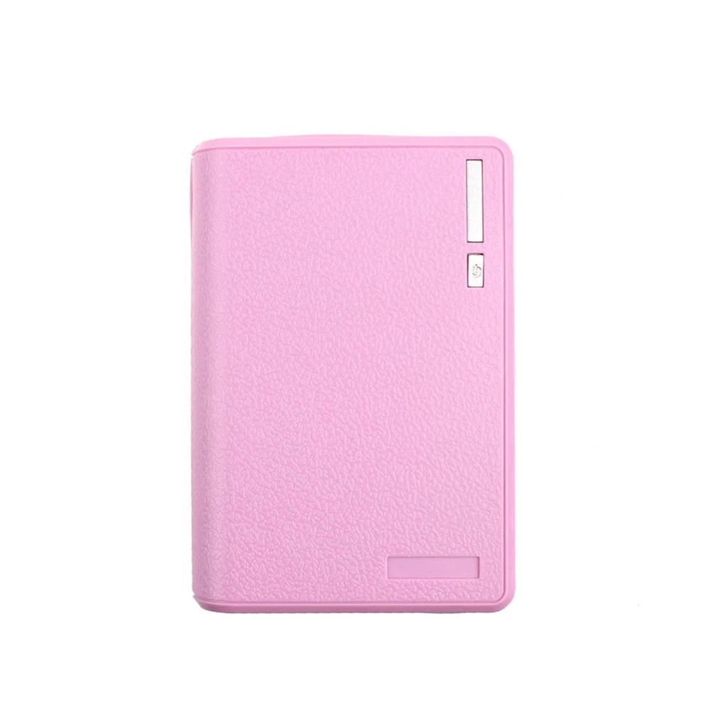 Pink for 4pcs Портативный цифровое мобильное Мощность банковская карта чехол для 4, 6 штук в партии, 18650 Батарея Зарядное устройство чехол Сделай Сам Наборы наружный Micro USB зарядка Box Дело - Цвет: Pink for 4pcs