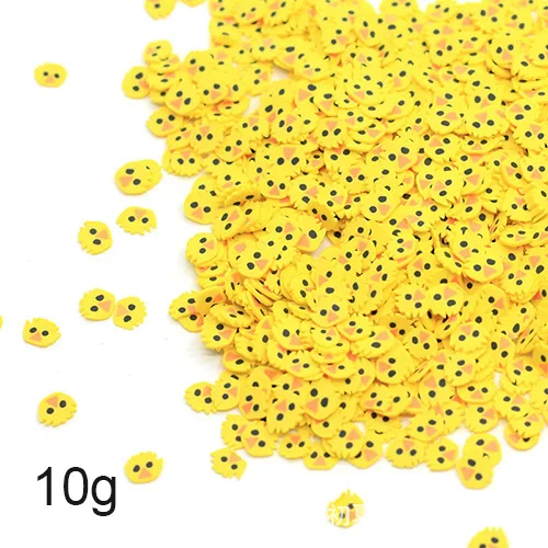 Yellow 10g Happy Monkey10g Fimo Boba Slime добавки поставки милый Полимерная глина спринклеры DIY Набор наполнитель для облачной прозрачной хрустящей слизи глина - Цвет: Yellow 10g