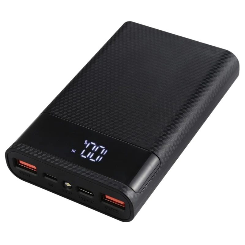 HAWEEL 18650 зарядное устройство Коробка Внешний аккумулятор корпус коробка с 2 USB
