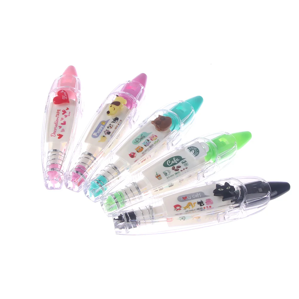 Декоративная Корректирующая лента с героями мультфильмов 1 шт. | Канцтовары для