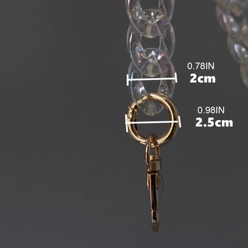 

Clear Acrylic Handle Strap Replacement for Handmade Beach Bag Bucket Handbag