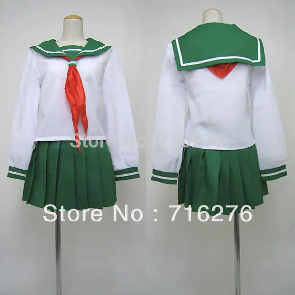 

Kisstyle Japan anime Inuyasha Higurashi Kagome Sailor Suit Cosplay Costume