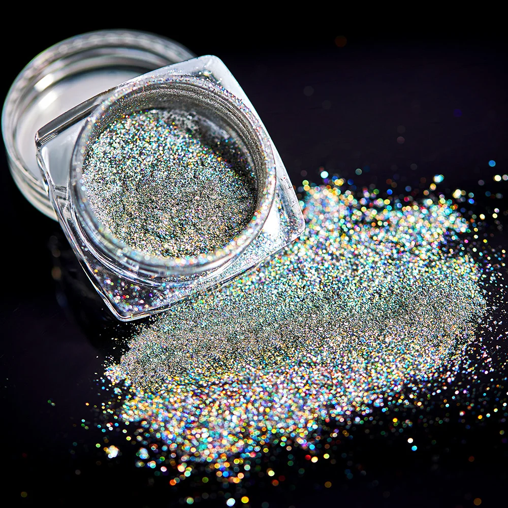 0 2 г Голографический лазерный блеск пудра Хамелеон блестки зеркальная полировка