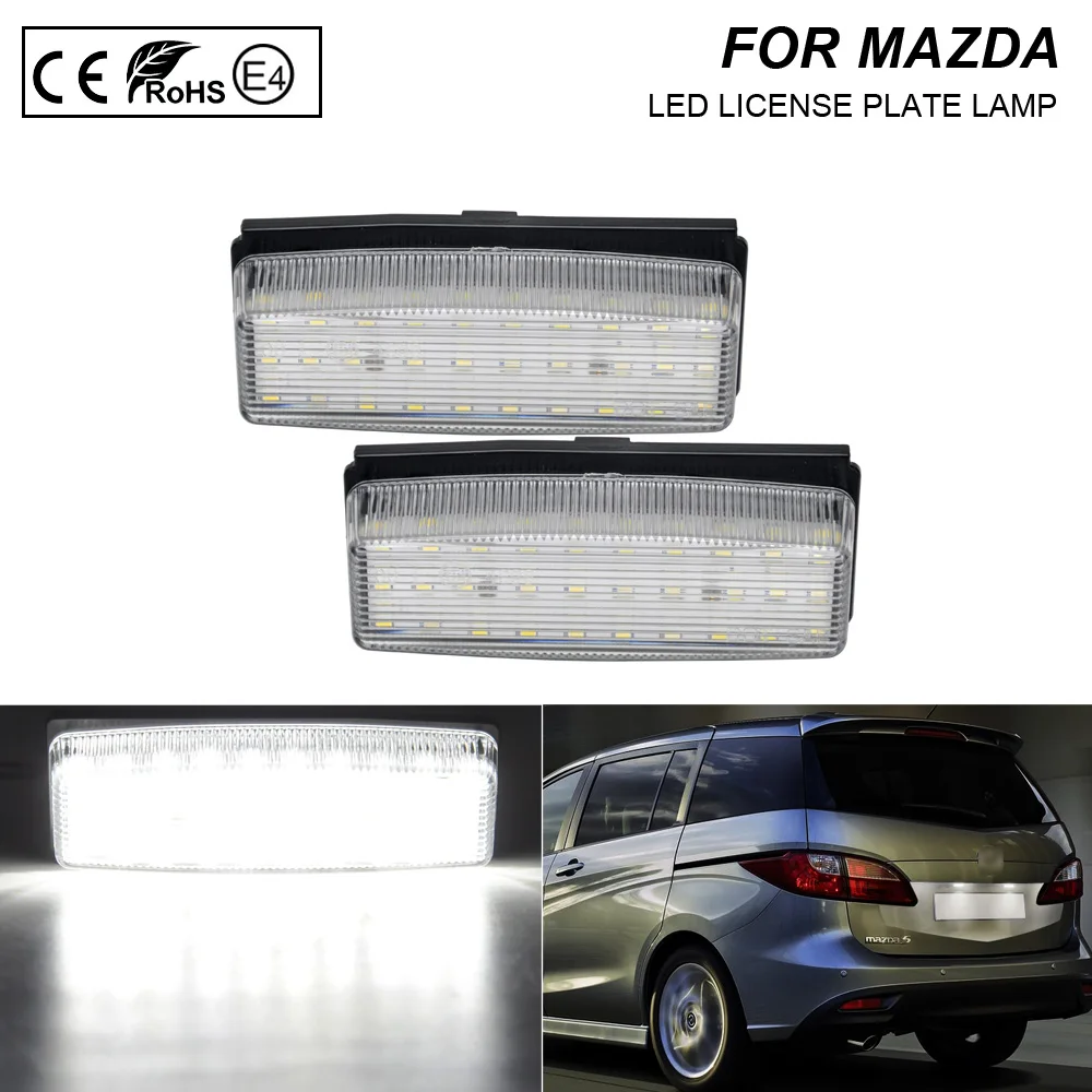 2 шт. светодиодный ные лампы для номерного знака Miata MX 5 2006 2007 2008 2009 2010 2011 2012 2013 2014 2015