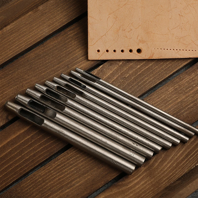 RORGETO Hole Hollow Punch Leather Cutter 0.5mm-5mm Belt Round Steel Watch Band Puncher | Дом и сад