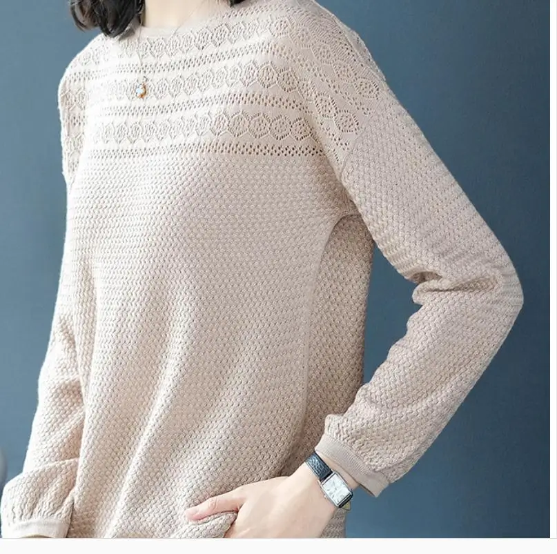 

2021 spring and autumn winter Long sleeve Women's Sweater coat
