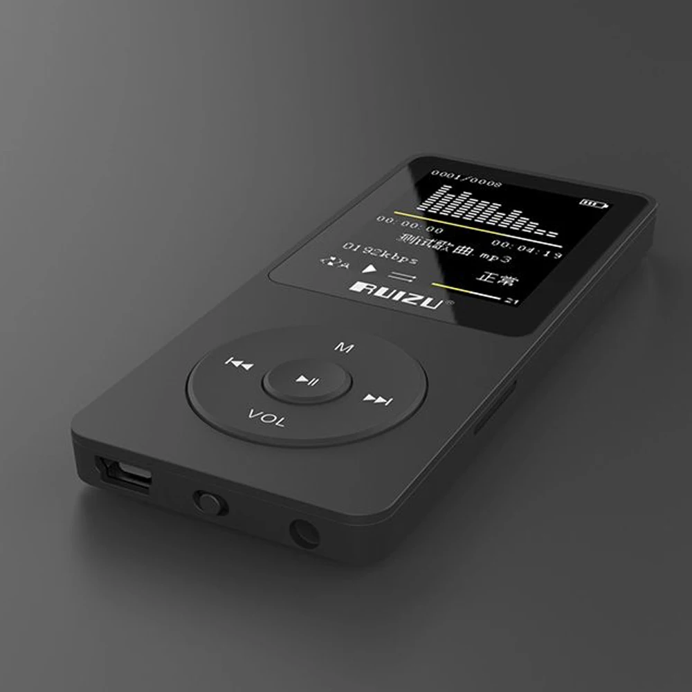 Оригинальная английская версия Ультратонкий MP3-плеер с памятью 8/4 ГБ и экраном 1 8