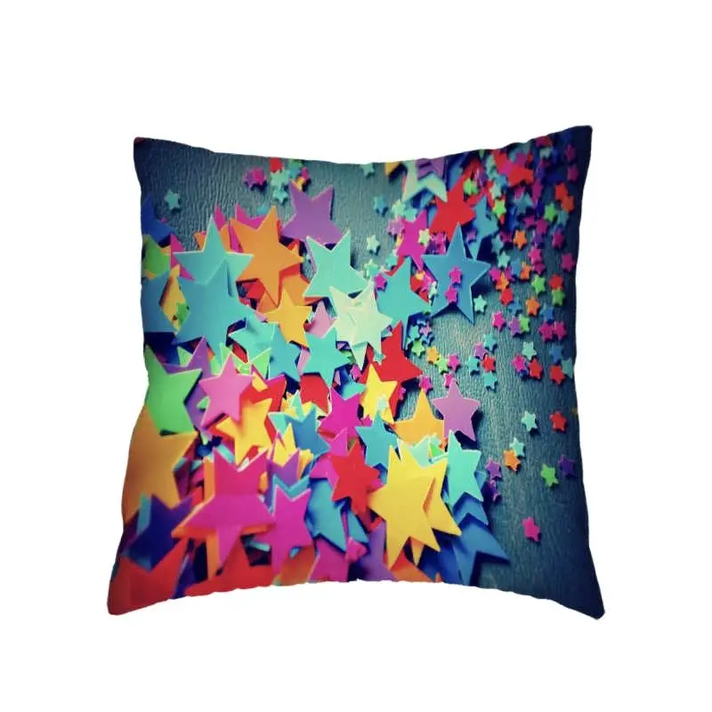 Наволочка С Разноцветными полосками и геометрическим узором 2018 новейший хит