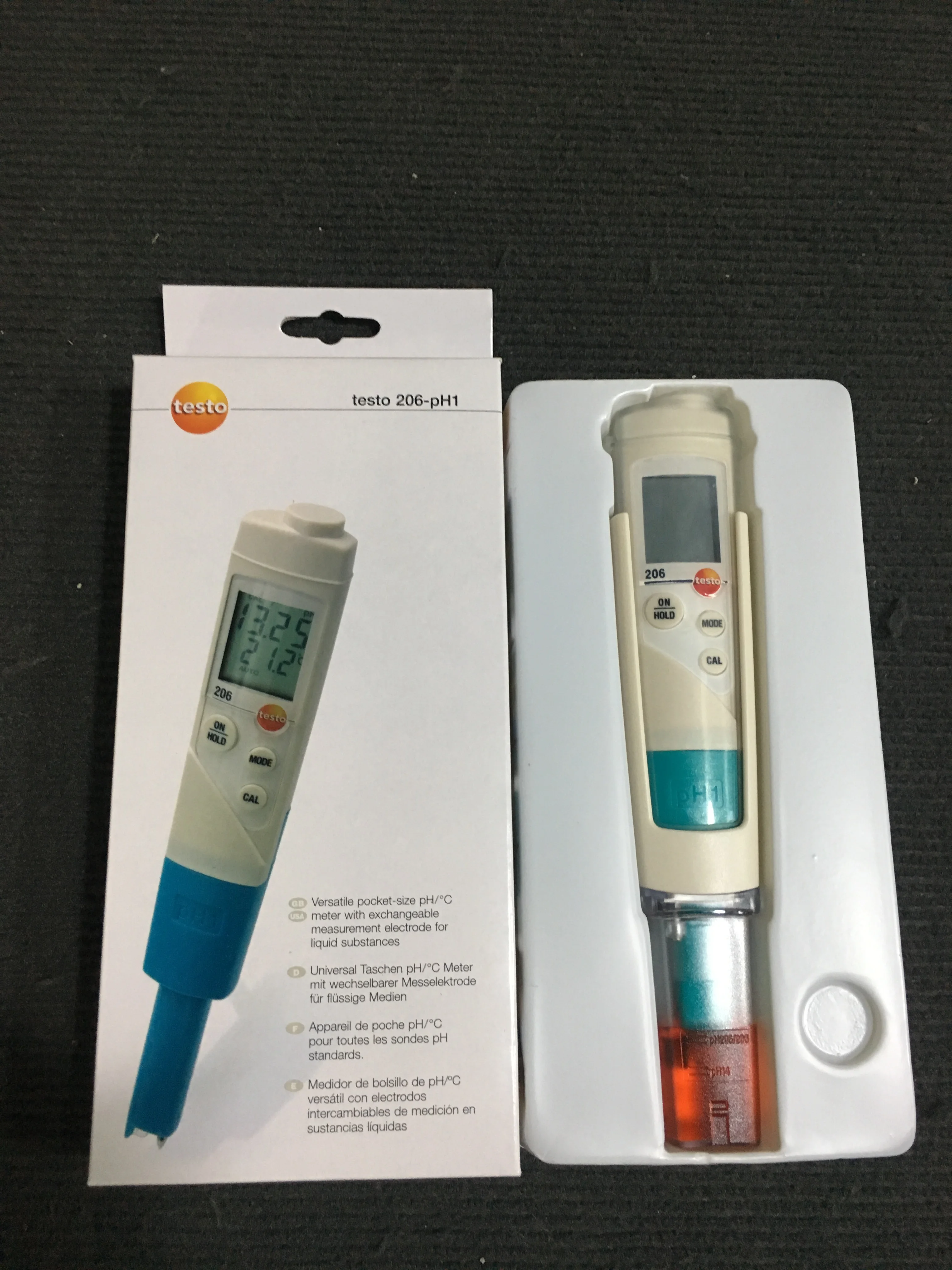Прибор для измерения PH/температуры Testo 206-pH1 0563 2061 IP68 PH метр жидкостей - купить по