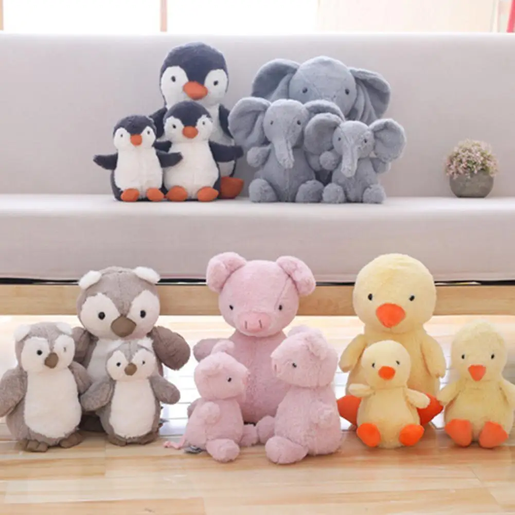 

Lovely Penguin Duck Animal Cuddly Plush Stuffed Doll Cushion Sofa Chair Decor Stuffed Toys For children soft