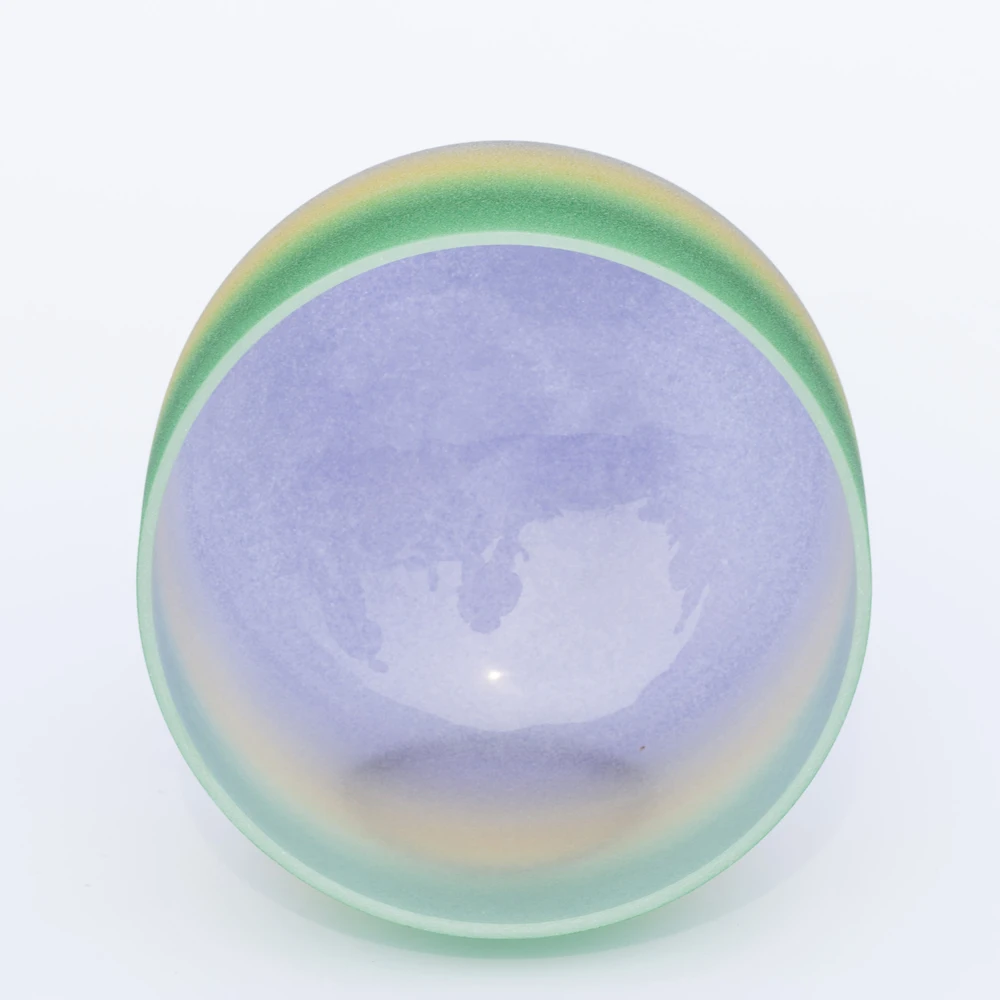 Чакра с радужным сердцем чакра для медитации Кварцевая Хрустальная Поющая чаша 10