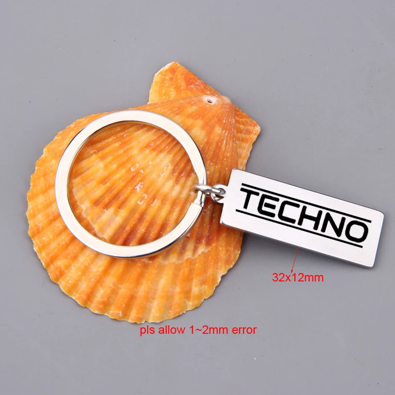 Брелок из нержавеющей стали с гравировкой Techno is my culture, высококачественный брелок для машины, сумки, ключей, подарок для женщин и мужчин, ювелирные изделия