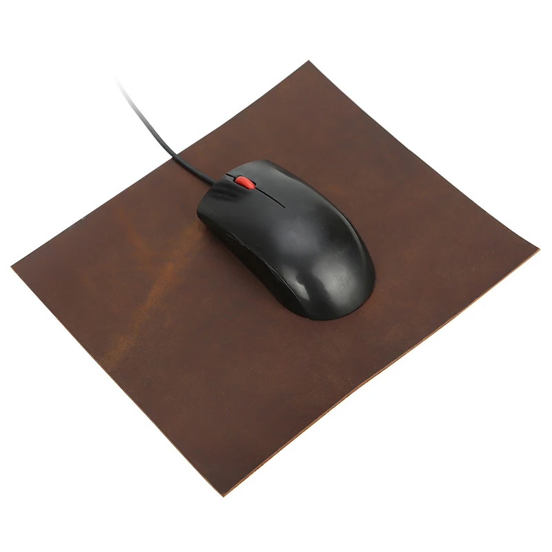 

Newsbirds Genuien leather mouse pad crazy horse leather mouse mat