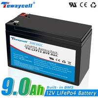 12v lifepo4 battery 12v 9ah diy rechargeable battery pack for electric car rv solar energy tax free