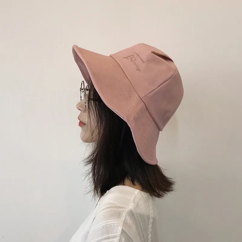 

2021 Fashionable Panama Fisherman's Hat Solid Color Casual Portable Sun Protection Collapsible Hat Outdoor Visor Cap 3 Colors