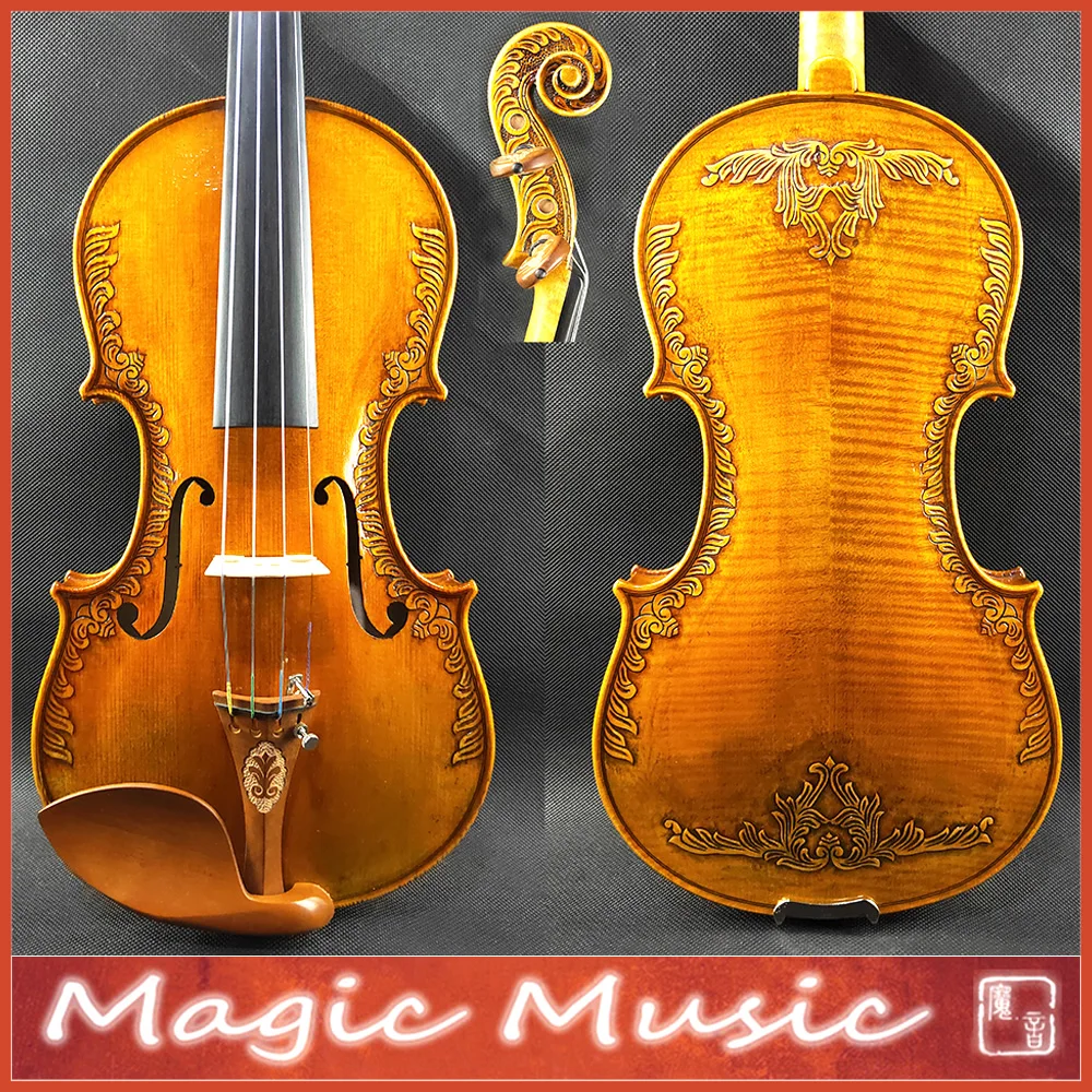 Скрипка SELECTED Strad Royal цветок de Lys размер 4/4 #2394 уровень концерта с красивыми ручками
