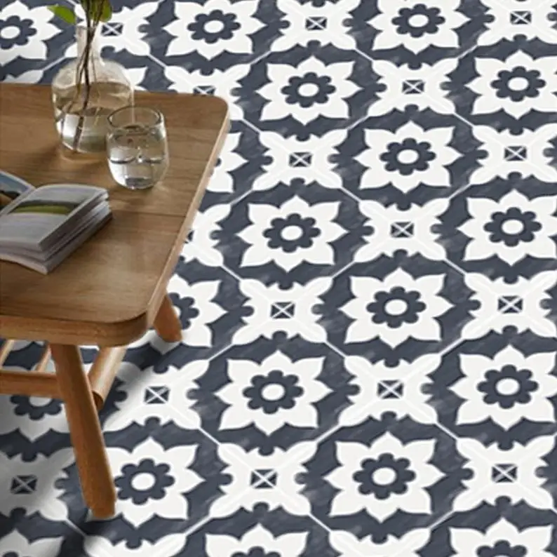 Ретро напольная плитка настенная наклейка для кухни ванной комнаты домашний