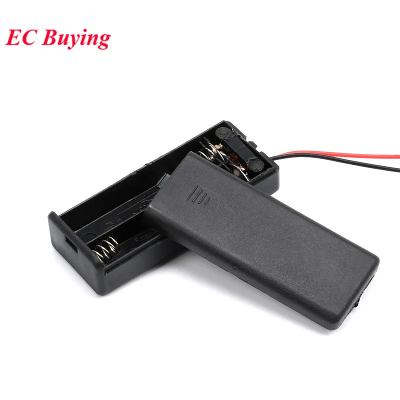 Контейнер для хранения батарей AAA размером 7 держатель чехла с 1 2 3 4 отделениями