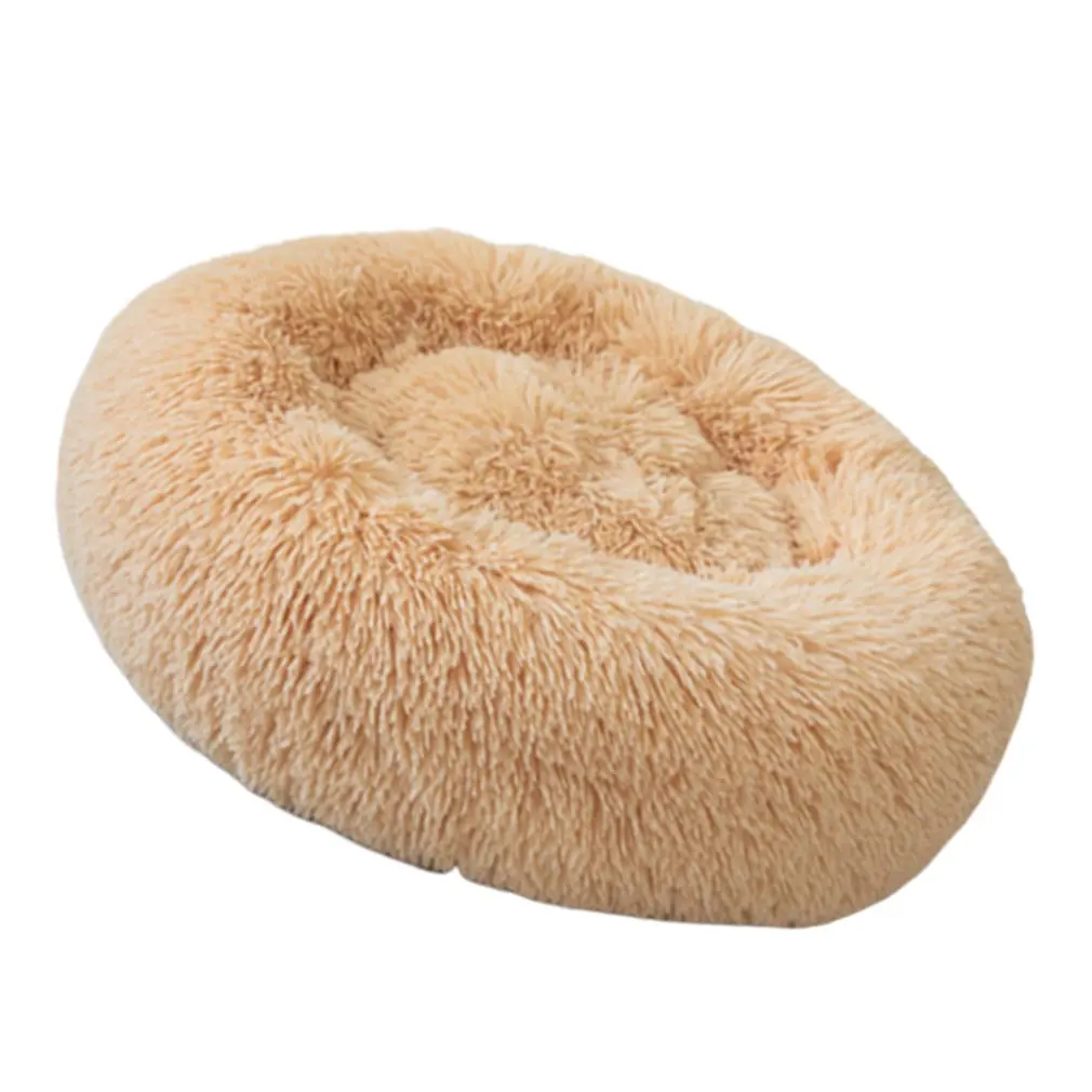 Глубокий спящий плюшевый круглый собачий питомник кошачий подстилка