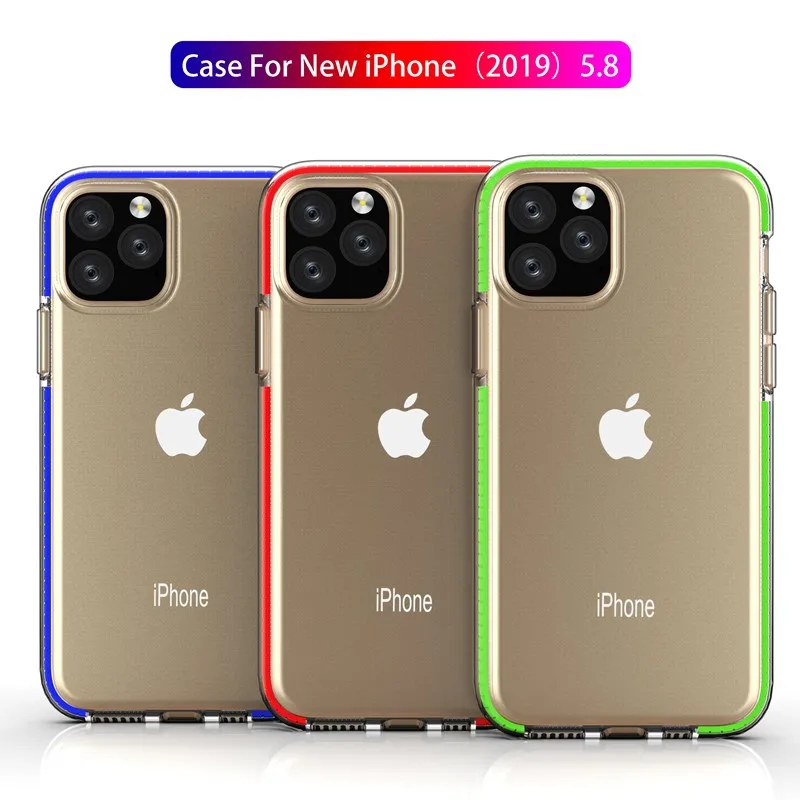 Двухслойный противоударный Прозрачный чехол для телефона iphone 11 12 X XR XS Max 7 8 6 Plus