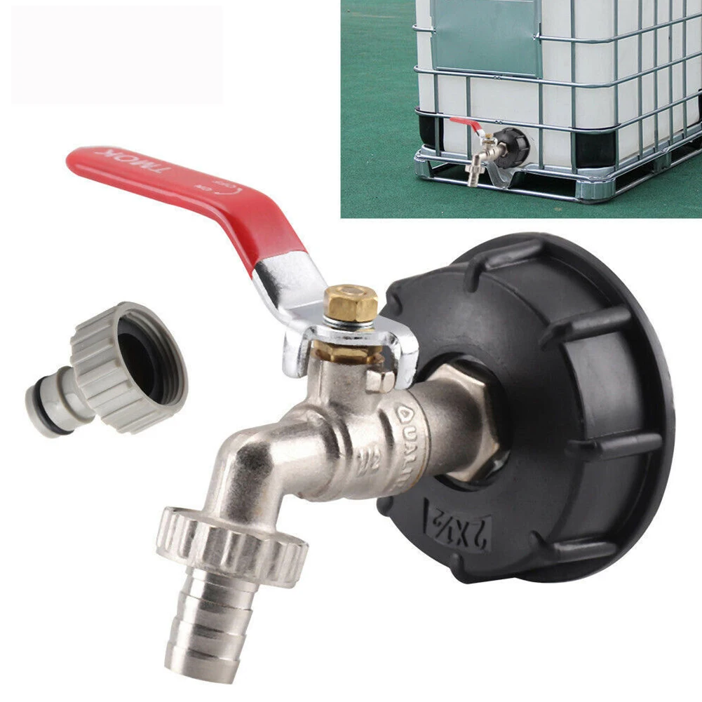 

Gardening IBC Water Tank Hose Connector Drain Adapter 1/2" DN50 Garden Hose Faucet Parts Water Tank Hose Connector Watering