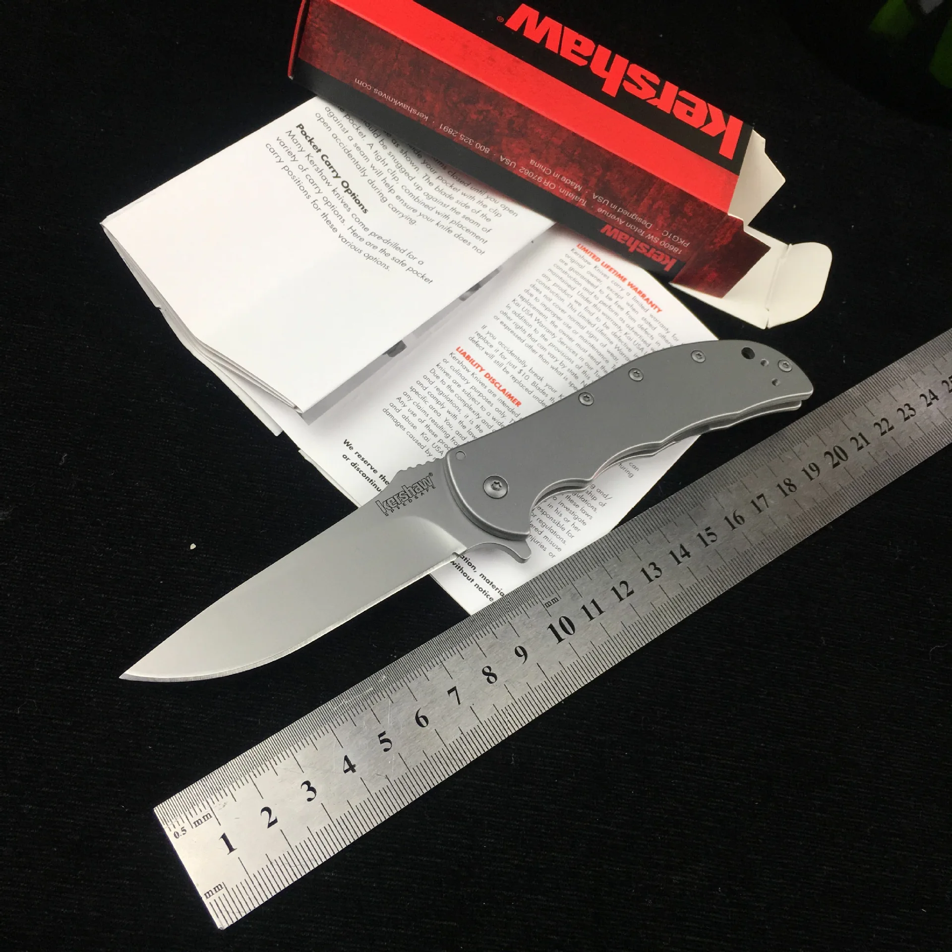 

Нож для демонстрации открыток kershow 3655 со складным ножом, нож для предотвращения складывания тела, нож для выживания на природе, нож для выжив...