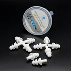 10 шт. плавательный Водонепроницаемый беруши спальный мешок путешествия силиконовые ушные затычки для плавания для взрослые Пловцы детей Дайвинг мягкие носки с противоскользящим покрытием, Шум