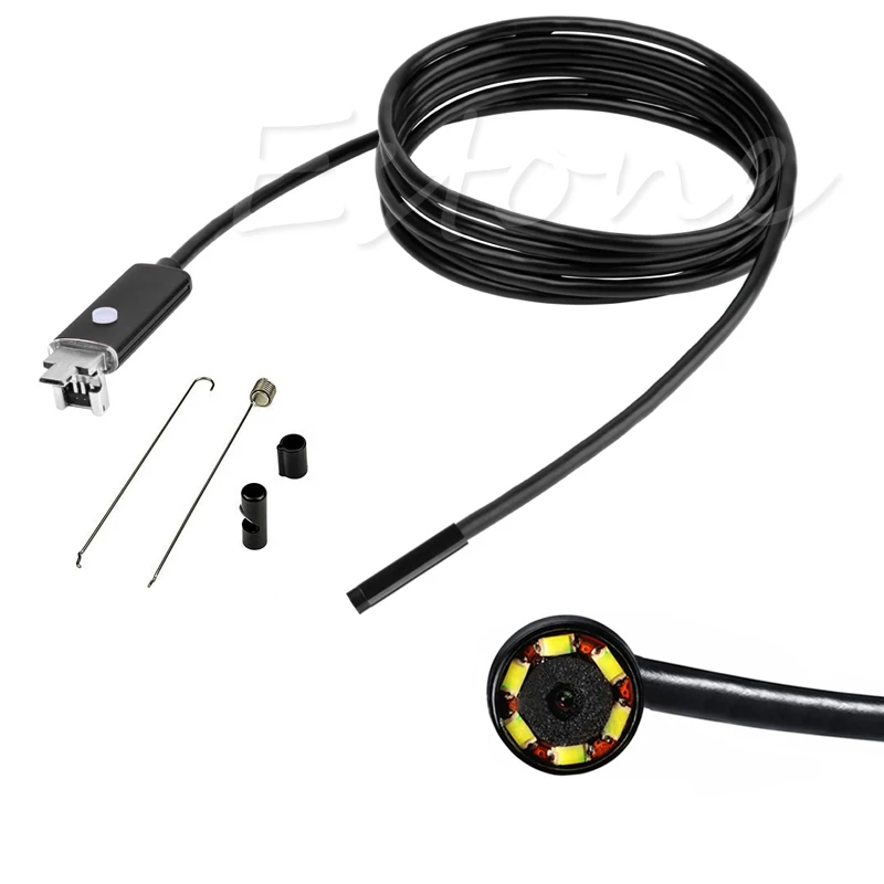 

8mm 6LED Lens Micro USB Endoscope Waterproof Inspection Camera 2m