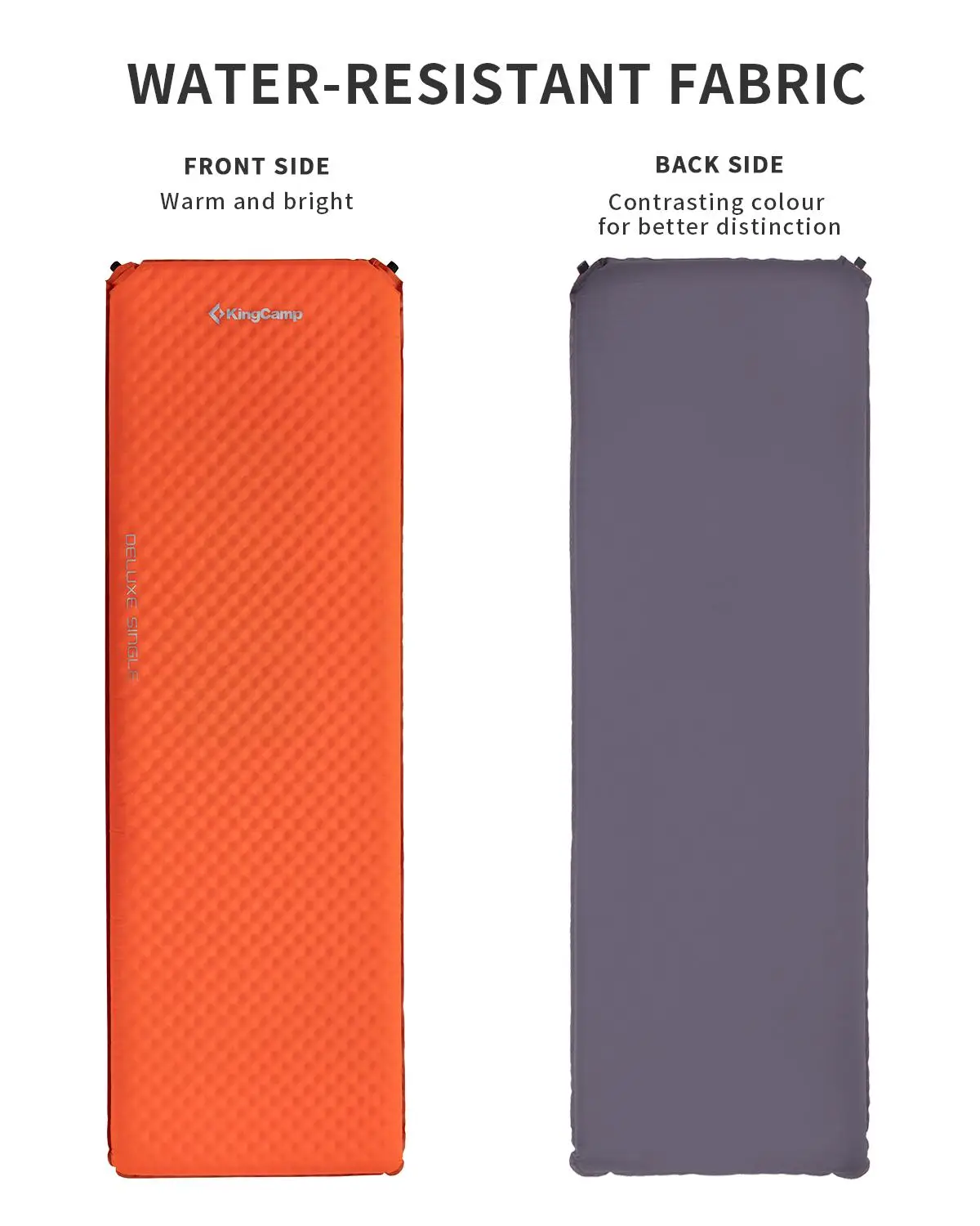 Kingcamp Самонадувающийся спальный коврик походный негабаритный Одноместный