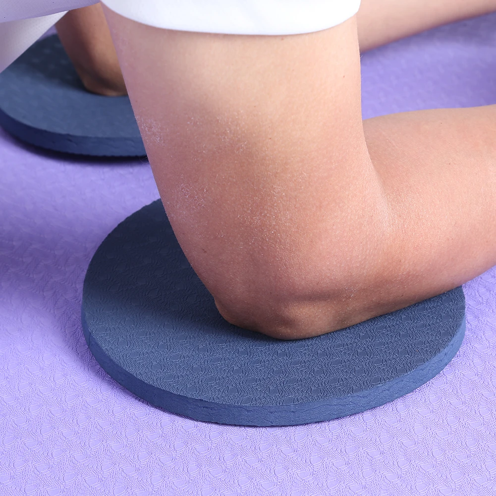 

1 Pair Round Knee Pad Plank Workout Fitness Push-ups Protective Anti-slip Mats Lightweight Portable Fitness Sports Yoga