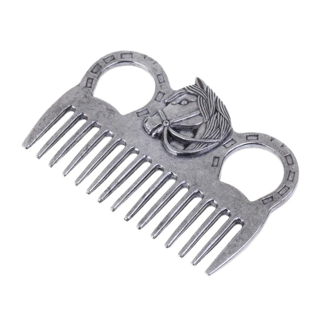 Stainless Steel Polished Horse Pony Grooming Comb Currycomb Accessory | Care Products