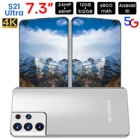 Смартфон S21 Ultra глобальная версия, 7,3 дюйма, 6800 мА  ч, разблокировка 48 МП, 16 ГБ, 512 ГБ, сотовый телефон Android 10