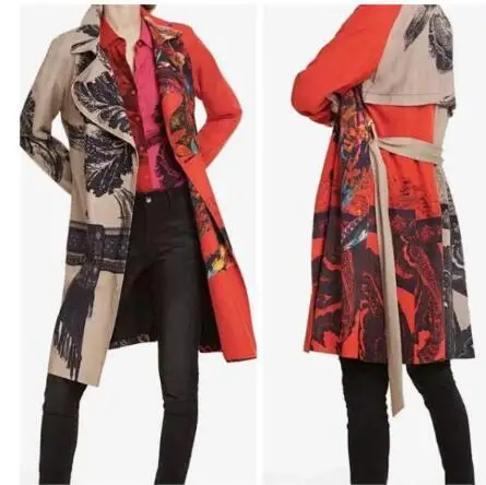 DESIGUAL Damen Mantel Jacke цветы дамы пальто куртка разнообразие