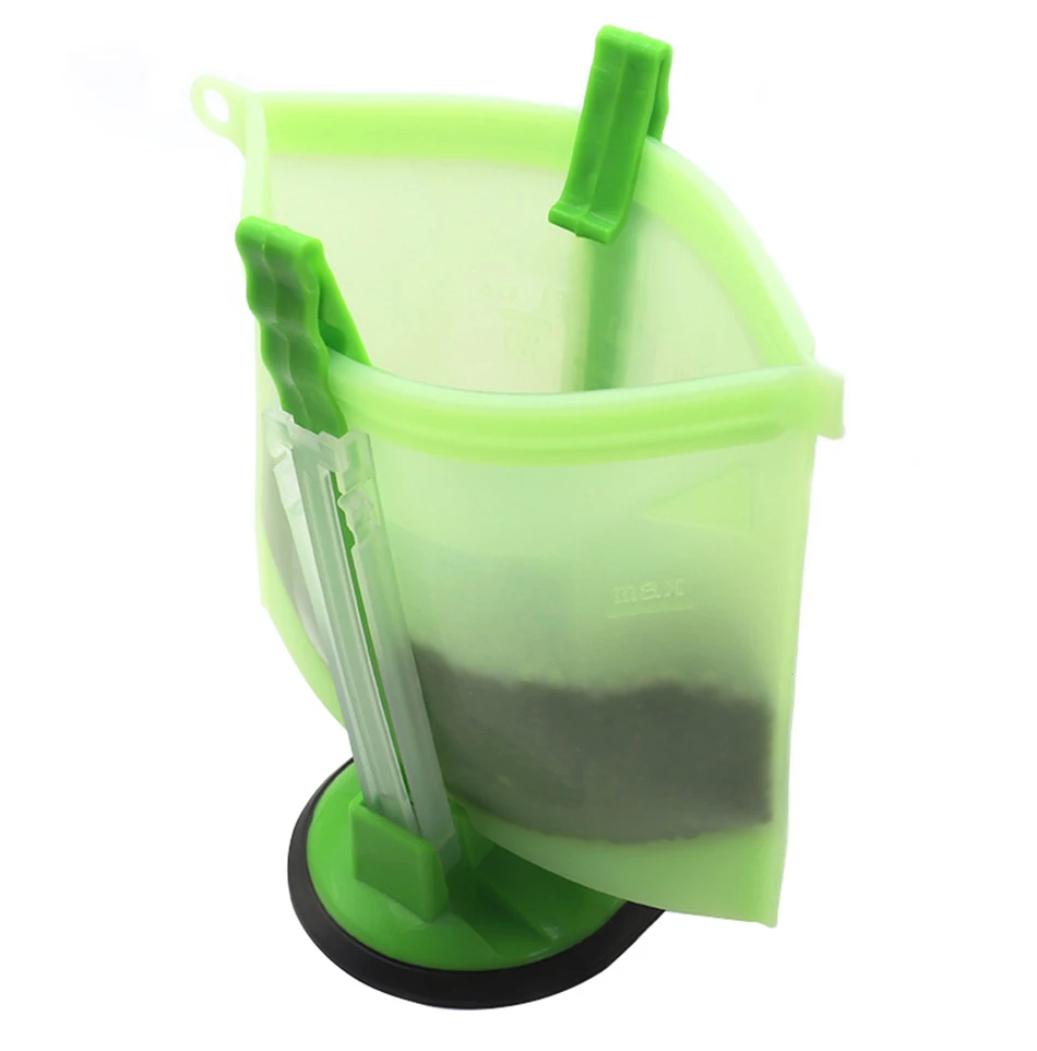 4 шт многоразовые силиконовые пакеты для еды Ziplock мешок лучше всего для сохранения и приготовления сэндвича Sous Vide жидкая закуска фрукты уплотнение мешок