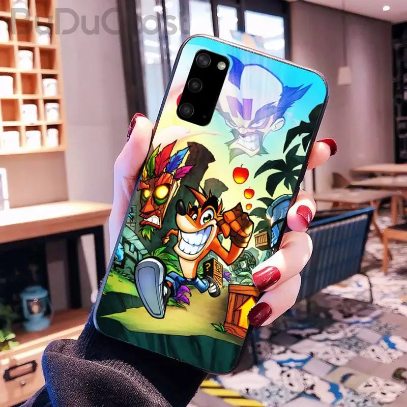 

Riccu Hot Game Crash Bandicoot Phone Case for Samsung S20 plus Ultra S6 S7 edge S8 S9 plus S10 5G