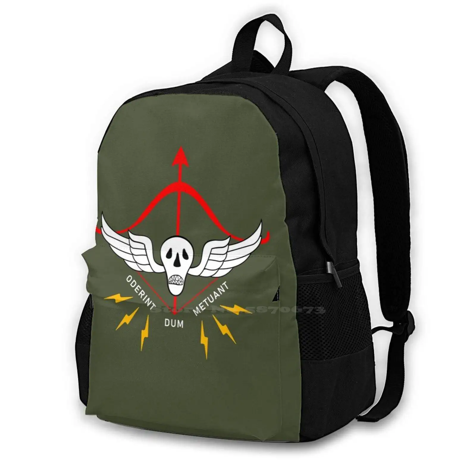 Crossbow Skull Fashion Bags Travel Laptop Backpack Special Forces Military Vintage Army Vietnam Veteran Crossbow Reenactment