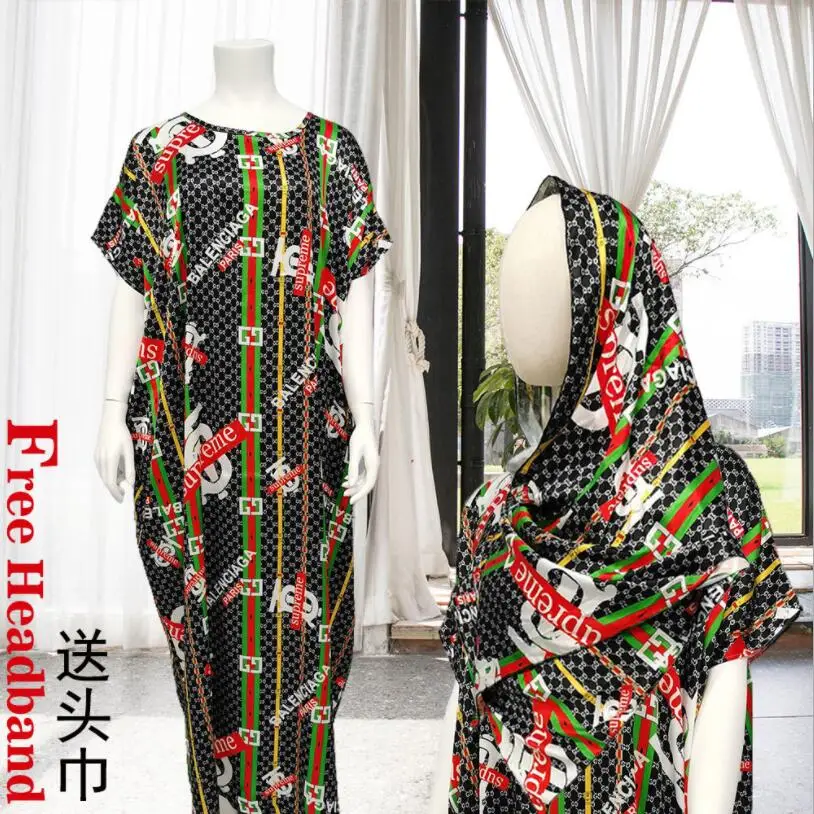 

Muslim Robe European And American Style Dress Delivery Headscarf